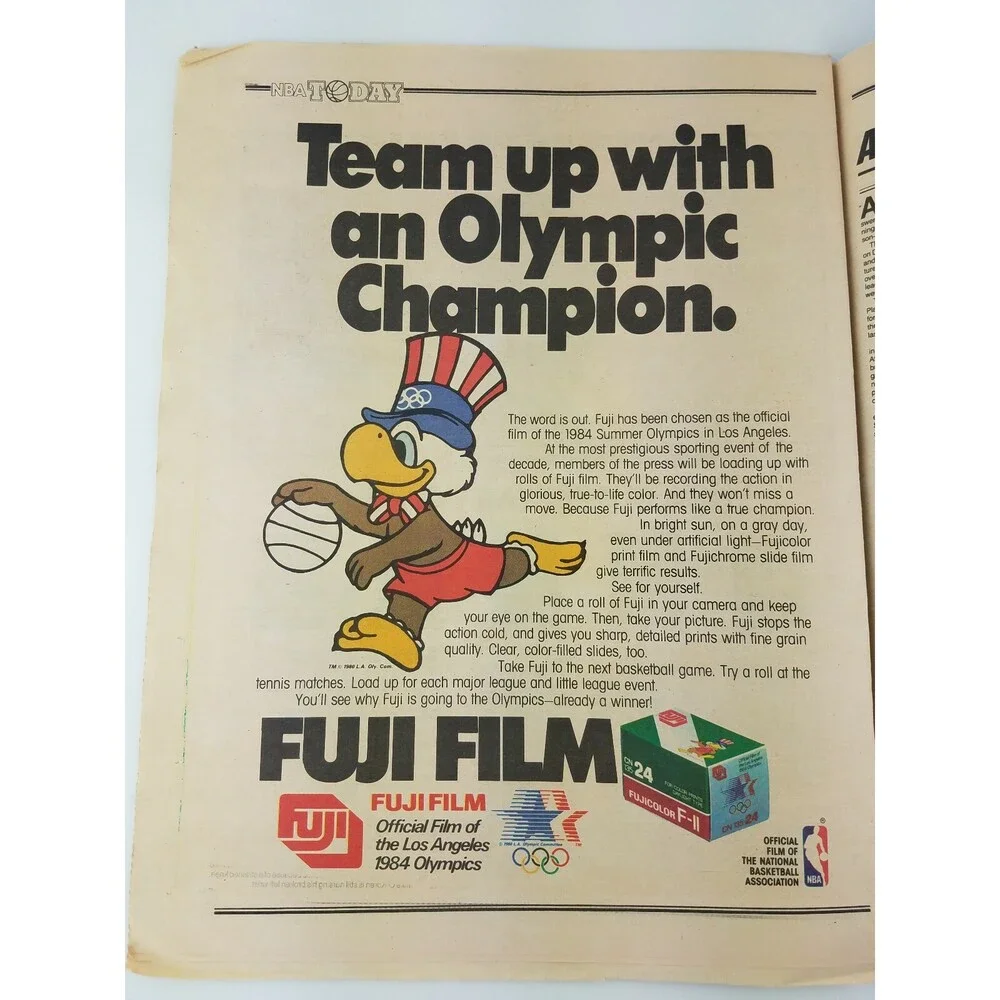 RARE 1983 NBA Today Newspaper Magazine Basketball New Jersey NETS Vtg 80s 1980s